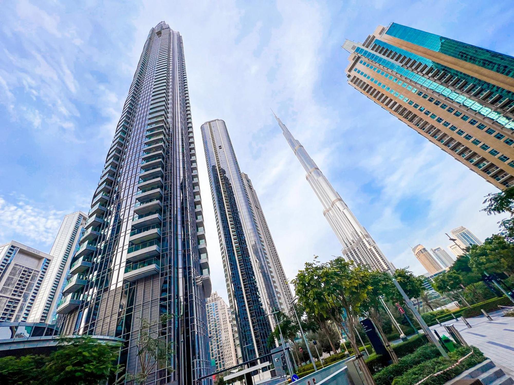 Downtown Luxury - Stunning Burj Khalifa & Sea View - 5 Minutes Walk To Dubai Mall Esterno foto