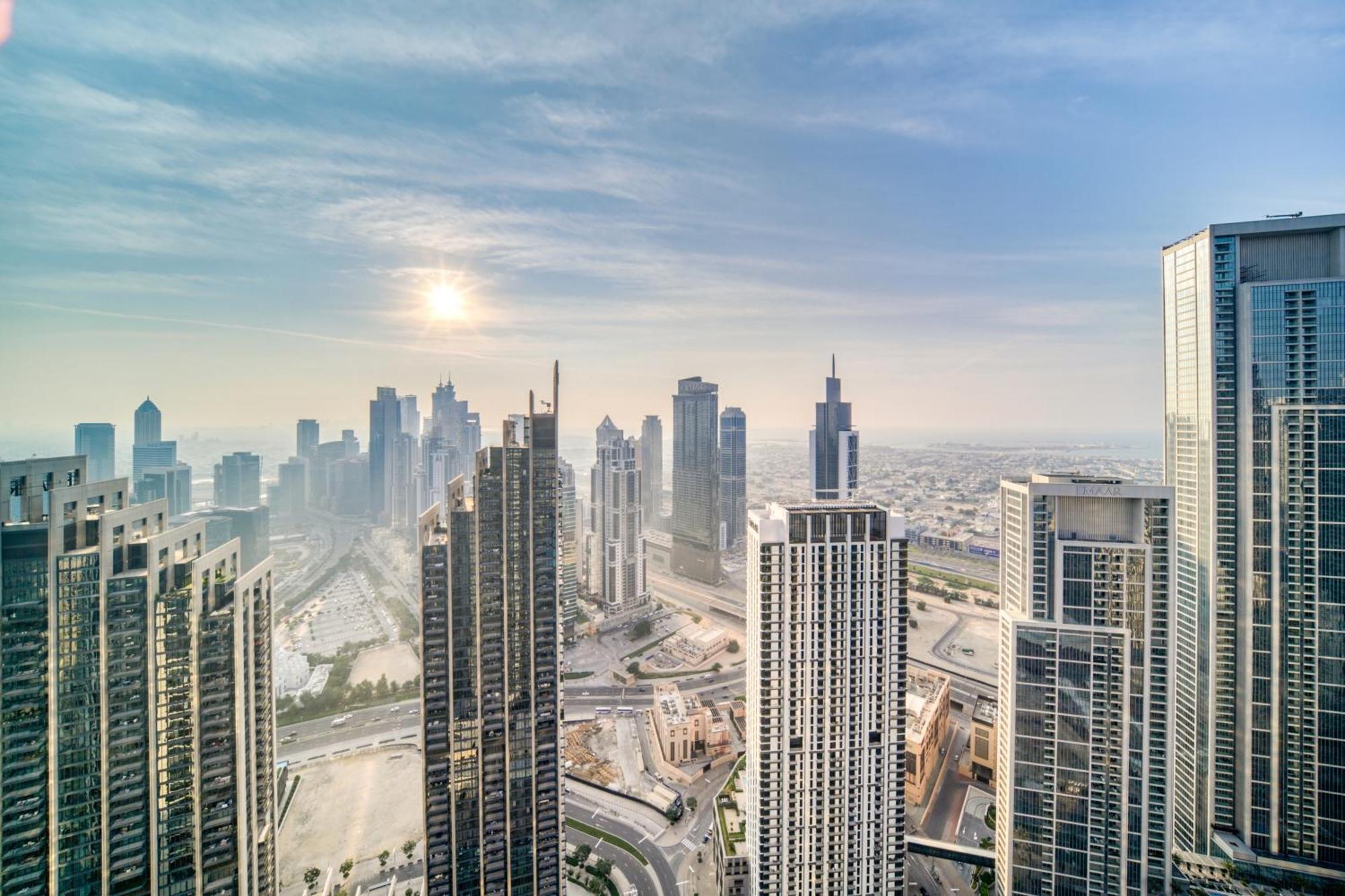 Downtown Luxury - Stunning Burj Khalifa & Sea View - 5 Minutes Walk To Dubai Mall Esterno foto